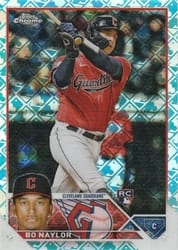 2023 Topps Chrome Logofractor Edition Base Set Bo Naylor #54 card