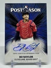 2025 Topps Postseason Performance Autograph Bo Naylor #PPA-BA card