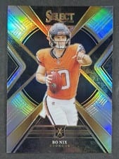 2023 Panini Select 2024 XRC Prizm Bo Nix #506 card