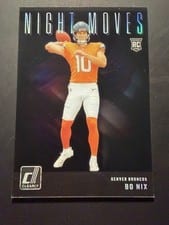2024 Clearly Donruss Night Moves Bo Nix #7 card