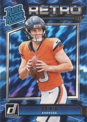 2024 Donruss Rated Rookies Retro Bo Nix #19 card