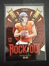 2024 Panini Absolute Rock Out Bo Nix #RO-BNX card