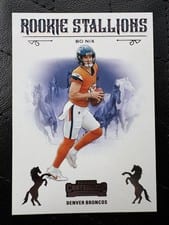 2024 Panini Contenders Rookie Stallions Bo Nix Red #2 card