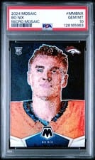 2024 Panini Mosaic Micro Mosaic Bo Nix #MM-BNX card