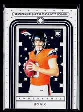 2024 Panini Photogenic Rookie Introductions Bo Nix #5 card
