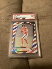 2024 Panini Prizm Bo Nix Red White Blue #309 card