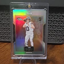 2024 Panini Select Score Select Throwback Bo Nix #23 card