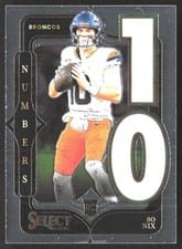 2024 Panini Select Select Numbers Bo Nix #6 card