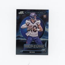 2024 Topps Chrome Cosmic Planetary Pursuit - Neptune Bo Nix #PPN-BN card