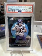 2024 Topps Chrome Cosmic Planetary Pursuit - Uranus Bo Nix #PPU-BN card