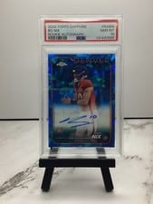 2024 Topps Chrome Sapphire Edition Rookies Autographs Sapphire Bo Nix #RA-BNI card