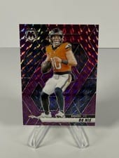 2025 Panini Mosaic Bo Nix Mosaic Purple #173 card