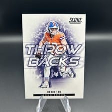 2025 Score Throwbacks Bo Nix #6 card