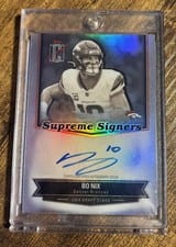 2025 Topps Signature Class Supreme Signers Bo Nix #SS-BN card