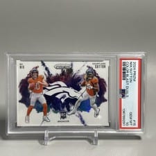 2024 Panini Prizm Dual Color Blast Bo Nix / Courtland Sutton #15 card