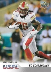 2023 Upper Deck USFL Base Set Bo Scarbrough #1 card