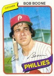 1980 Topps Base Set Bob Boone #470 card