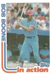 1982 Topps Base Set Bob Boone #616 card