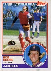 1983 Topps Base Set Bob Boone #765 card