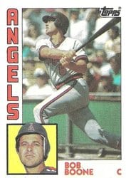 1984 Topps Base Set Bob Boone #520 card