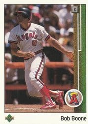 1989 Upper Deck Base Set Bob Boone #119 card
