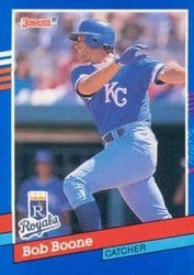 1991 Donruss Base Set Bob Boone #356 card