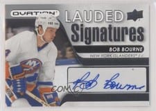 2021-22 Upper Deck Ovation Lauded Signatures Bob Bourne #LS-BB card