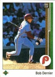 1989 Upper Deck Base Set Bob Dernier #340 card