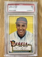 1952 Topps Bob Feller #88 card