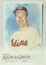 2020 Topps Allen & Ginter Base Set Bob Feller #330 card