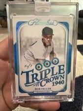 2024 Panini Flawless Triple Crown Bob Feller #8 card