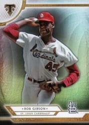 2018 Topps Triple Threads Base Set Bob Gibson #87 card