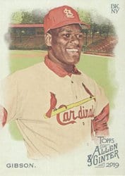 2019 Topps Allen & Ginter Base Set Bob Gibson #281 card