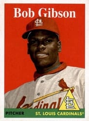 2019 Topps Archives Base Set Bob Gibson #97 card