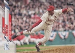 2020 Topps Base Set Bob Gibson #508b card