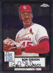 2021 Topps Chrome Platinum Anniversary Base Set Bob Gibson #639 card