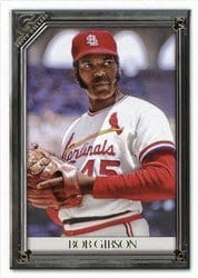 2021 Topps Gallery Base Set Bob Gibson #123 card