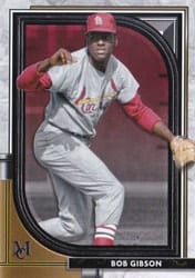 2021 Topps Museum Collection Base Set Bob Gibson #47 card