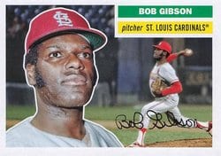 2023 Topps Archives Base Set Bob Gibson #81 card