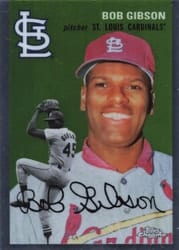2023 Topps Chrome Platinum Anniversary Base Set Bob Gibson #480 card