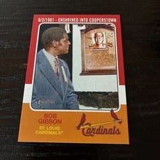 2024 Topps Heritage 1975 Retires! Bob Gibson #75R-10 card