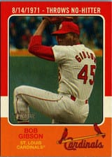 2024 Topps Heritage 1975 Retires! Bob Gibson #75R-8 card