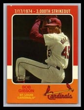 2024 Topps Heritage 1975 Retires! Bob Gibson #75R-9 card