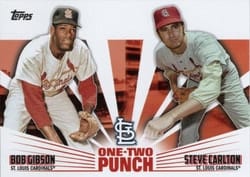 2023 Topps One-Two Punch Bob Gibson / Steve Carlton #12P-22 card