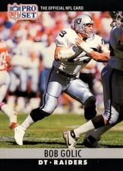 1990 Pro Set Base Set Bob Golic #154 card