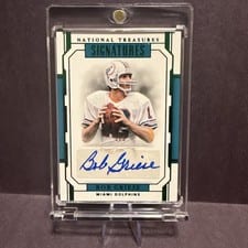 2018 National Treasures Signatures Bob Griese card