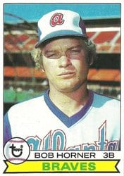 1979 Topps Base Set Bob Horner #586 card