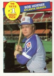 1985 Topps Base Set Bob Horner #276 card