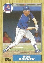 1987 Topps Base Set Bob Horner #660 card