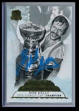 2021-22 Upper Deck The Cup Day With The Cup Signatures Bob Kelly #DC-BK card